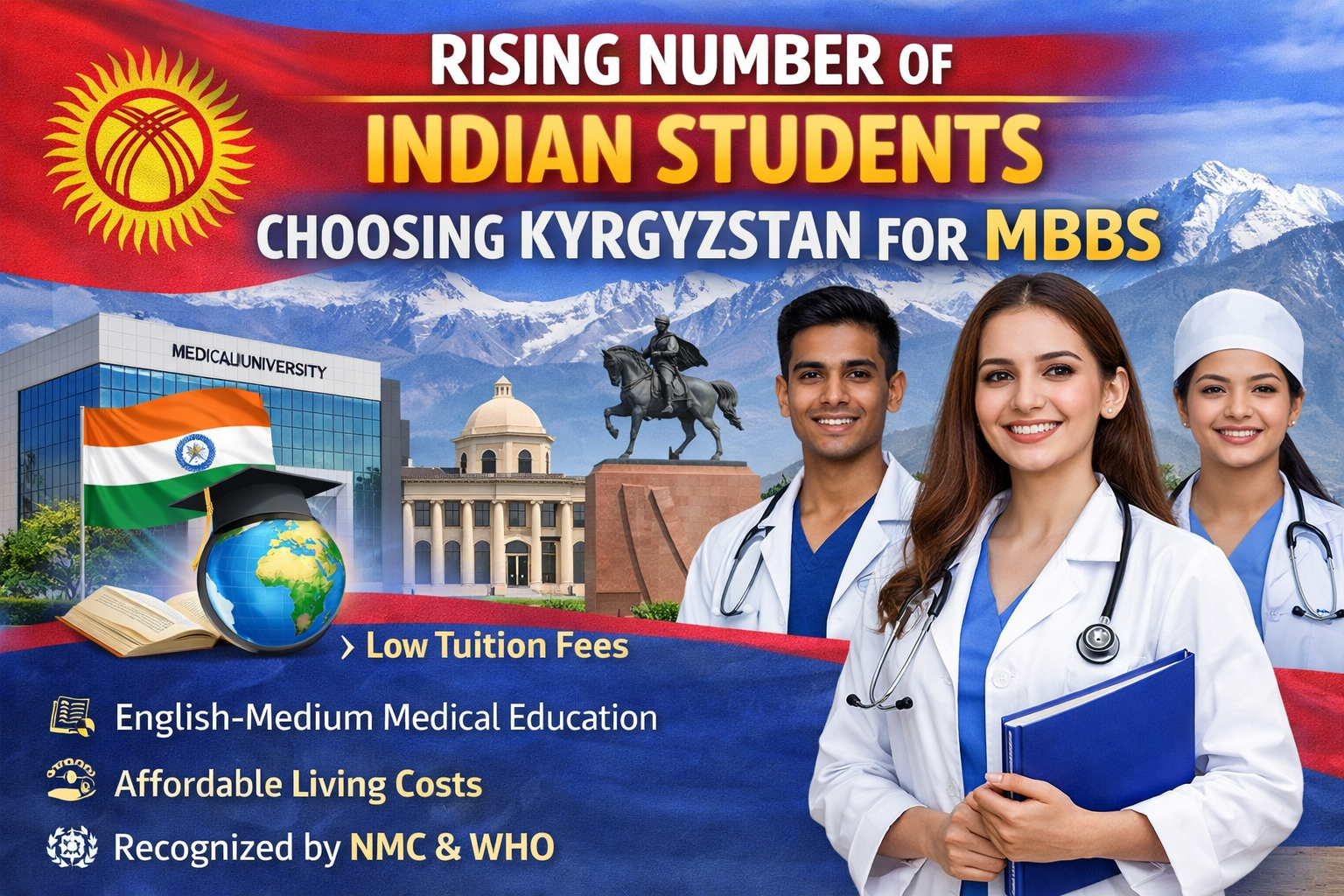 Rising Number of Indian Students Choosing Kyrgyzstan for MBBS